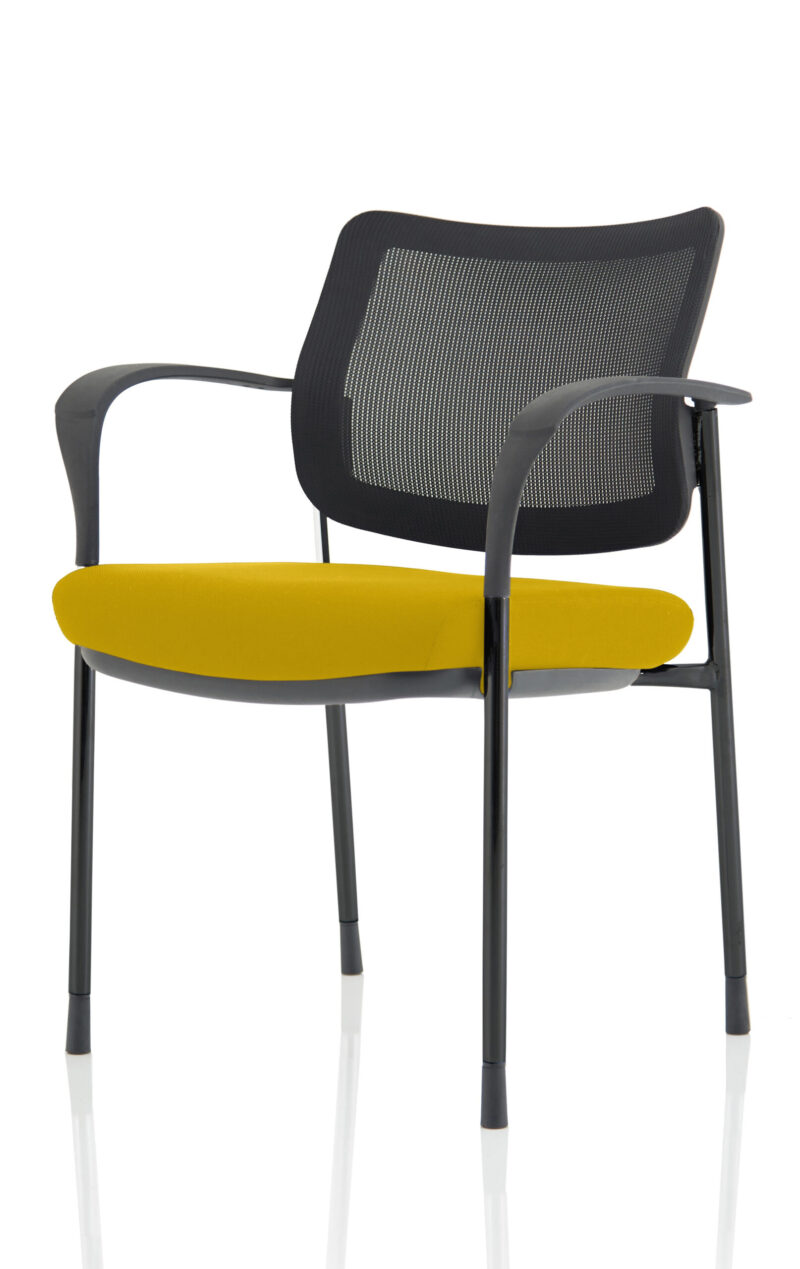 Cambridge Deluxe Medium Back Stacking Visitor Office Chair with Arms - Image 42