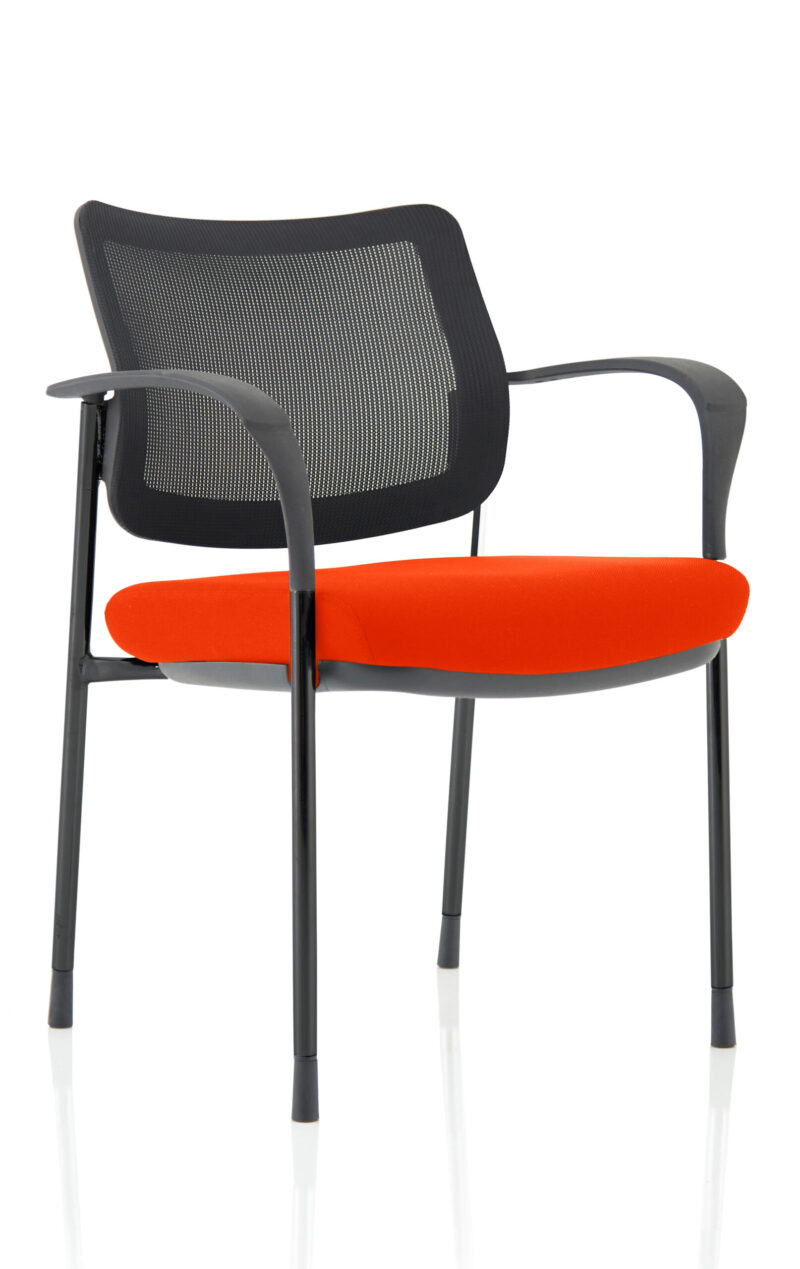 Cambridge Deluxe Medium Back Stacking Visitor Office Chair with Arms - Image 45