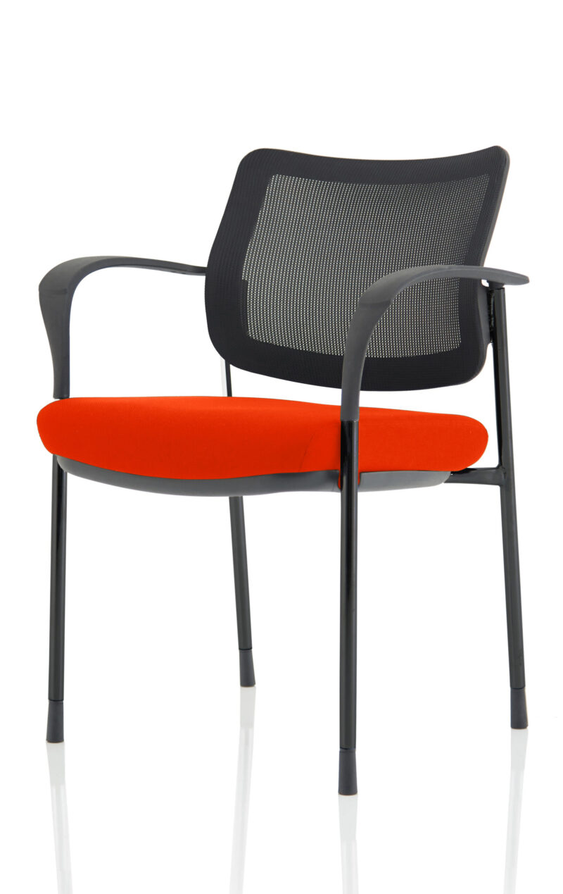 Cambridge Deluxe Medium Back Stacking Visitor Office Chair with Arms - Image 46