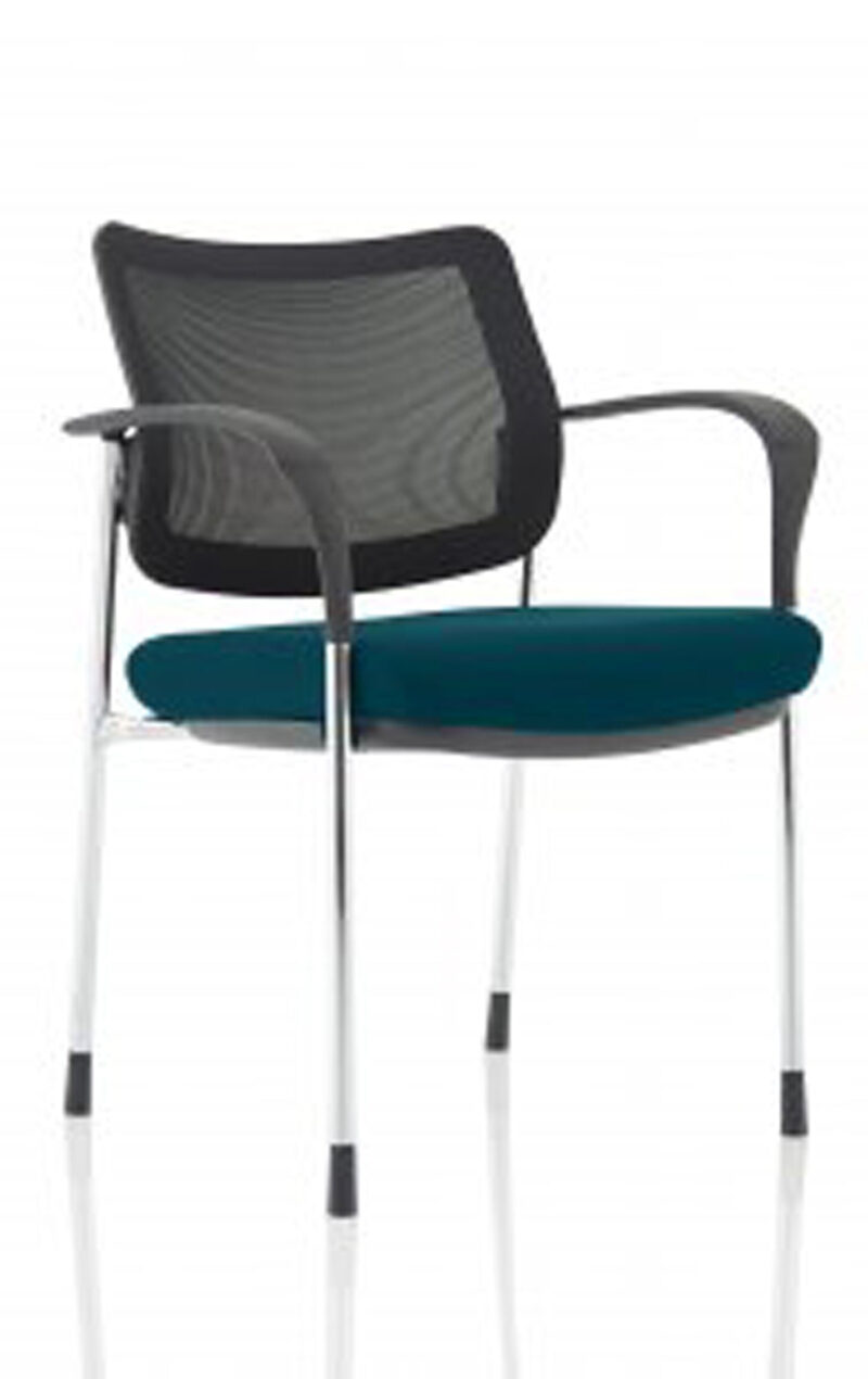 Cambridge Deluxe Medium Back Stacking Visitor Office Chair with Arms - Image 50