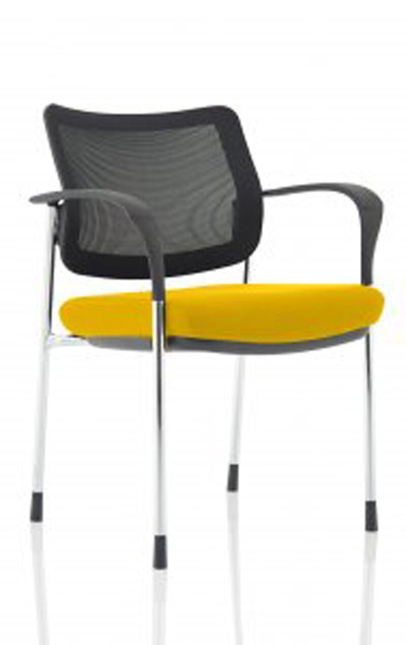 Cambridge Deluxe Medium Back Stacking Visitor Office Chair with Arms - Image 52
