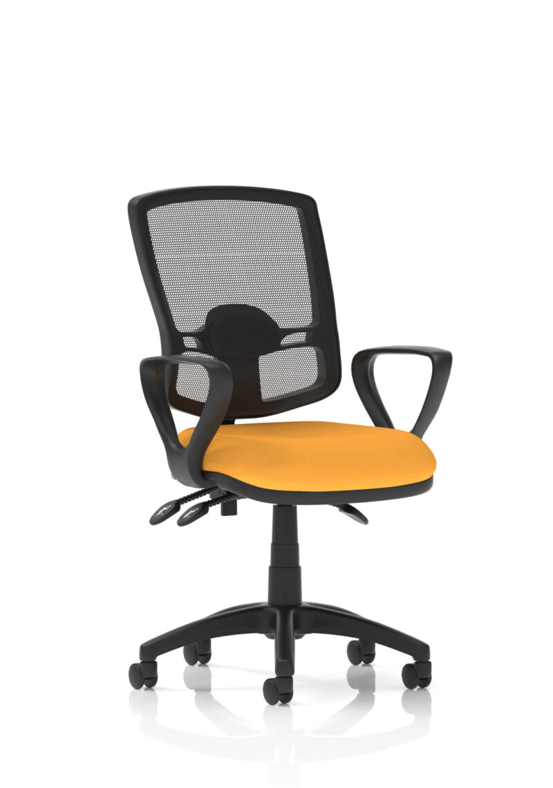 Nova Plus III Deluxe Medium Mesh Back Task Operator Office Chair - Image 37