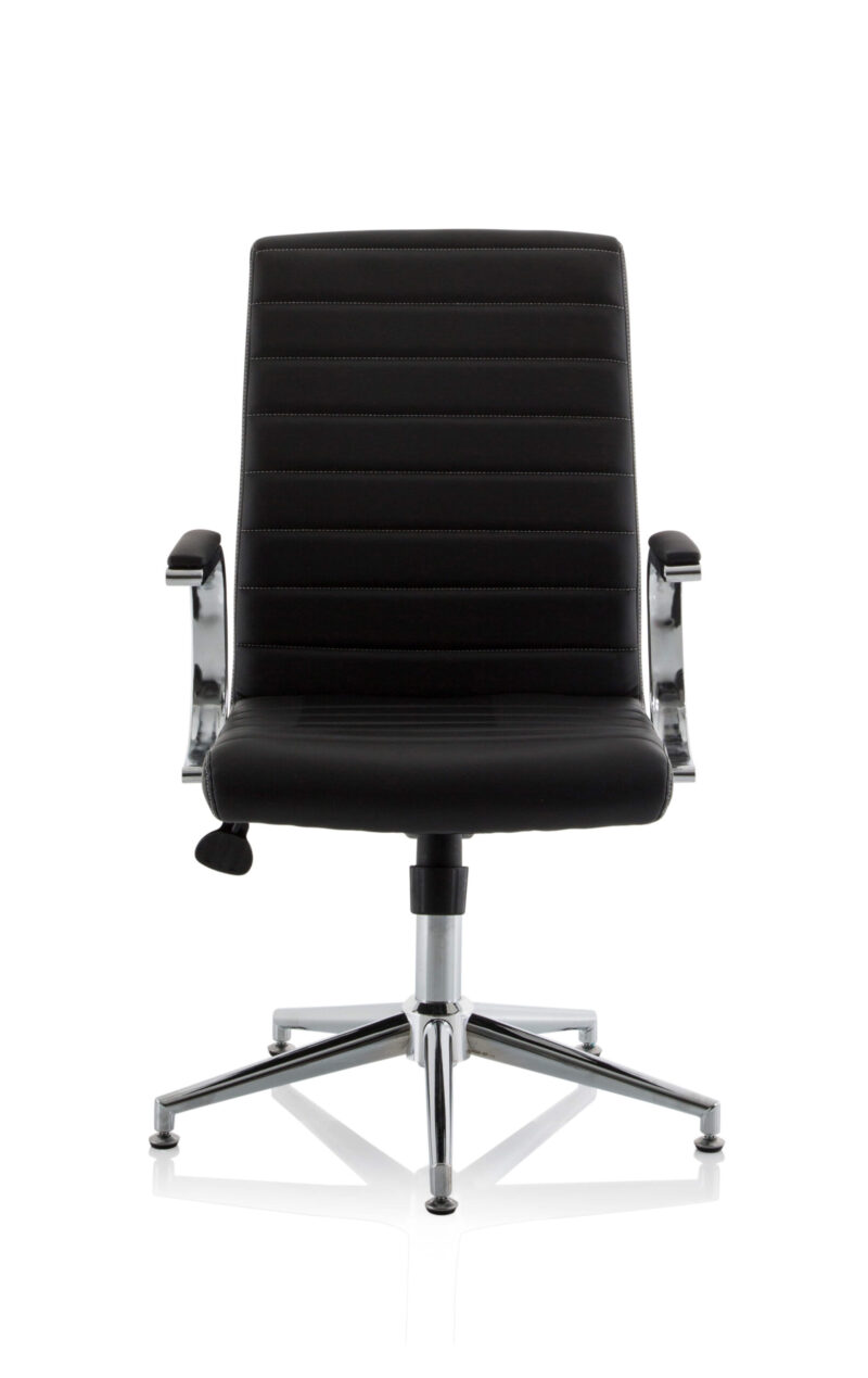 Cain Medium Back Leather Executive Office Chair with Arms - Image 9