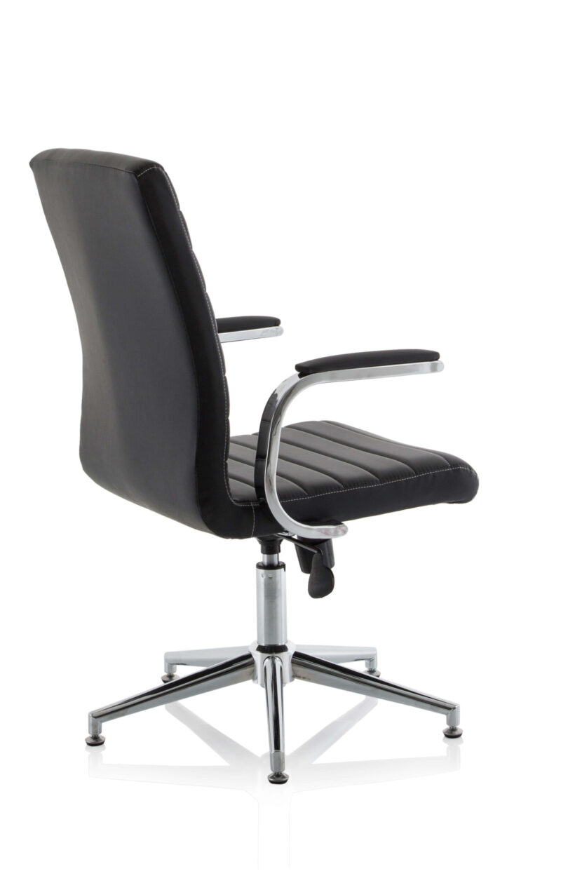 Cain Medium Back Leather Executive Office Chair with Arms - Image 13