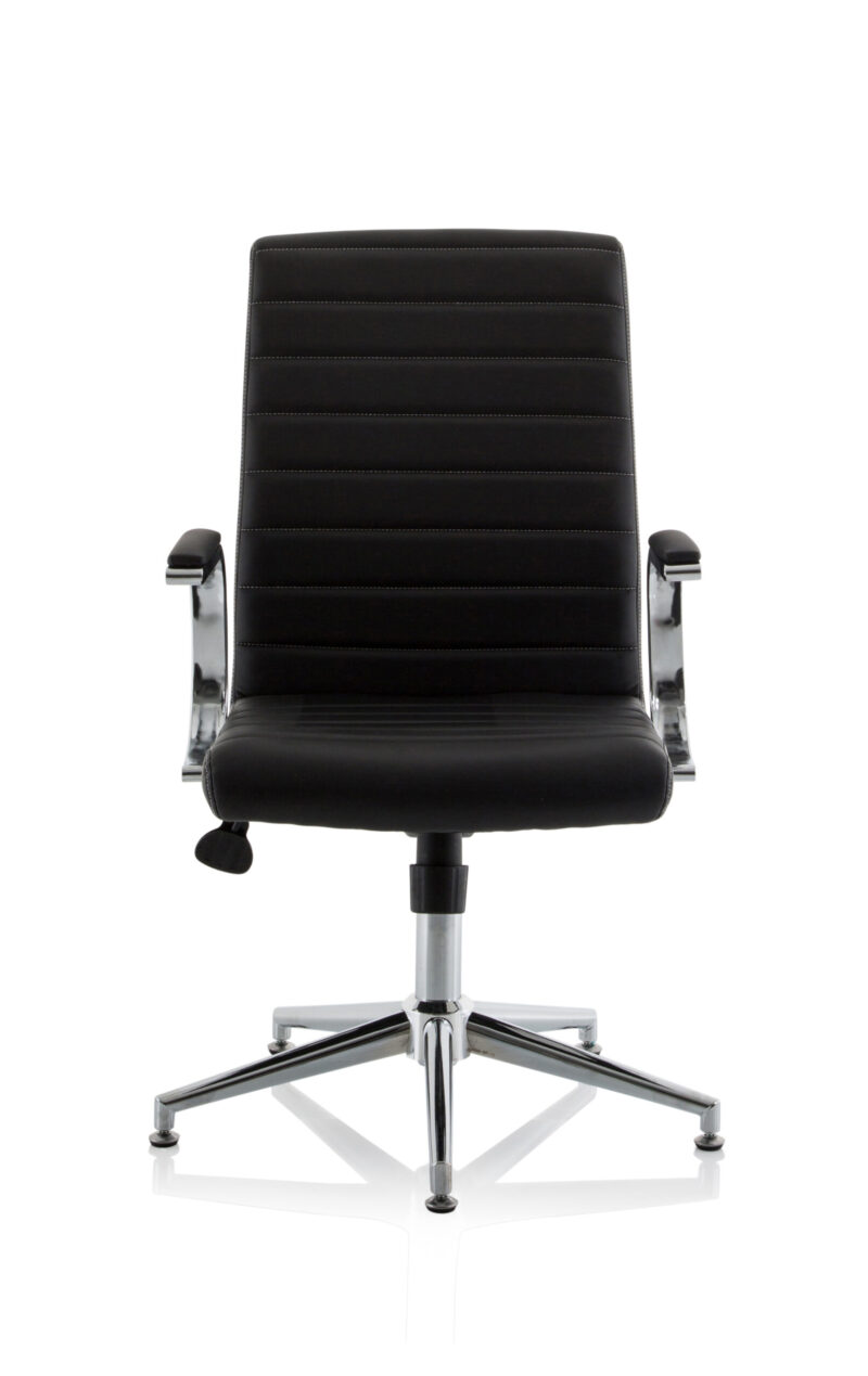 Cain Medium Back Leather Executive Office Chair with Arms - Image 35