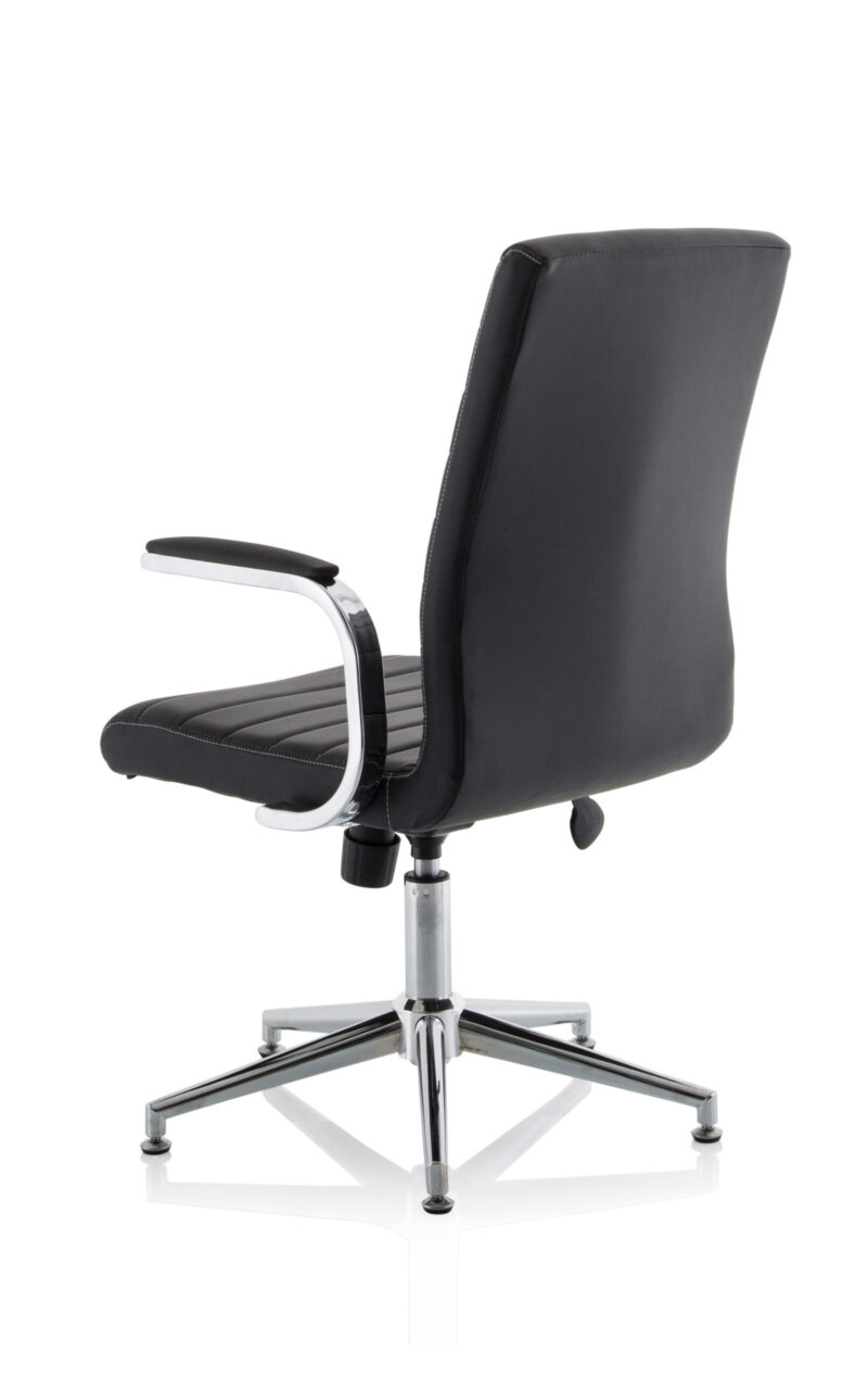 Cain Medium Back Leather Executive Office Chair with Arms - Image 38