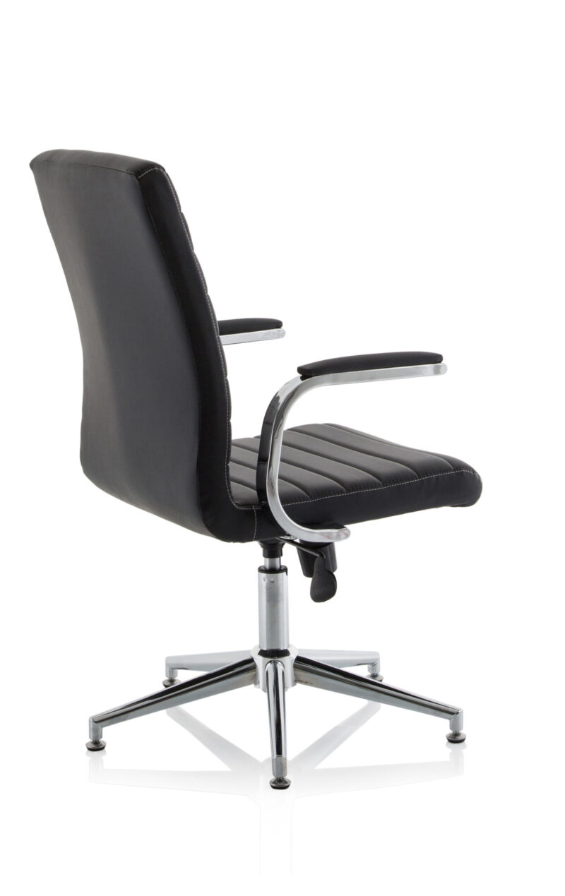 Cain Medium Back Leather Executive Office Chair with Arms - Image 40