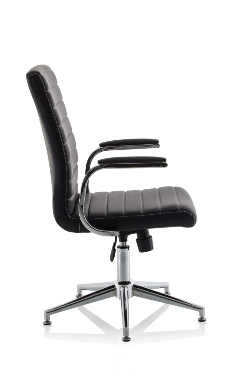 Cain Medium Back Leather Executive Office Chair with Arms - Image 41