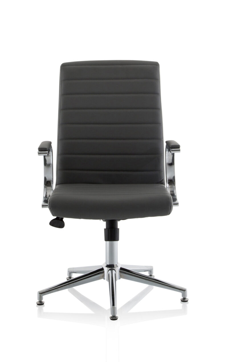 Cain Medium Back Leather Executive Office Chair with Arms - Image 45
