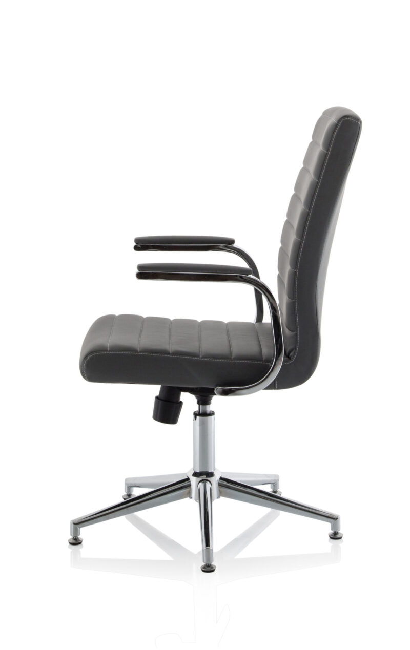 Cain Medium Back Leather Executive Office Chair with Arms - Image 47