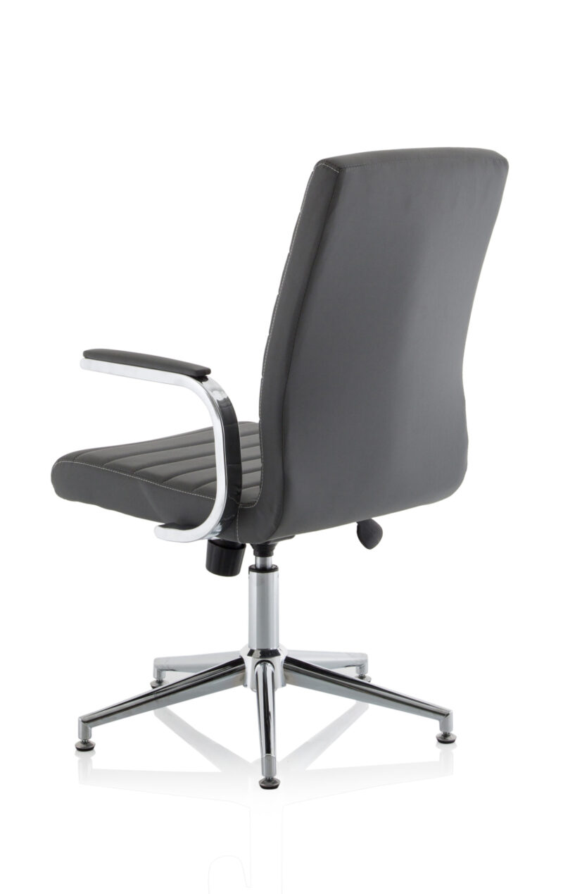 Cain Medium Back Leather Executive Office Chair with Arms - Image 48