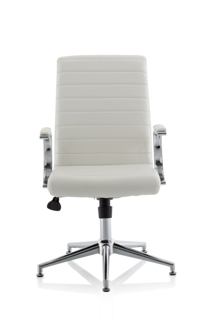 Cain Medium Back Leather Executive Office Chair with Arms - Image 21