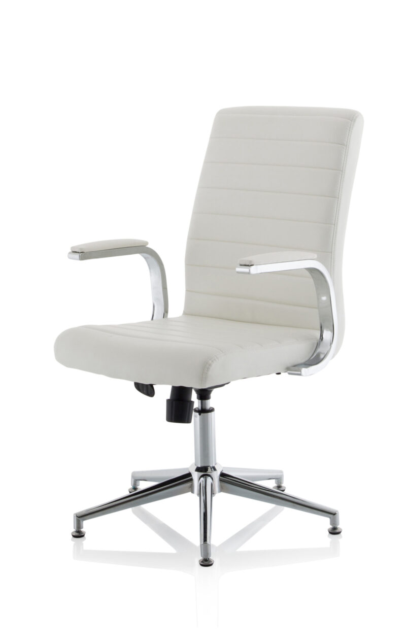 Cain Medium Back Leather Executive Office Chair with Arms - Image 22