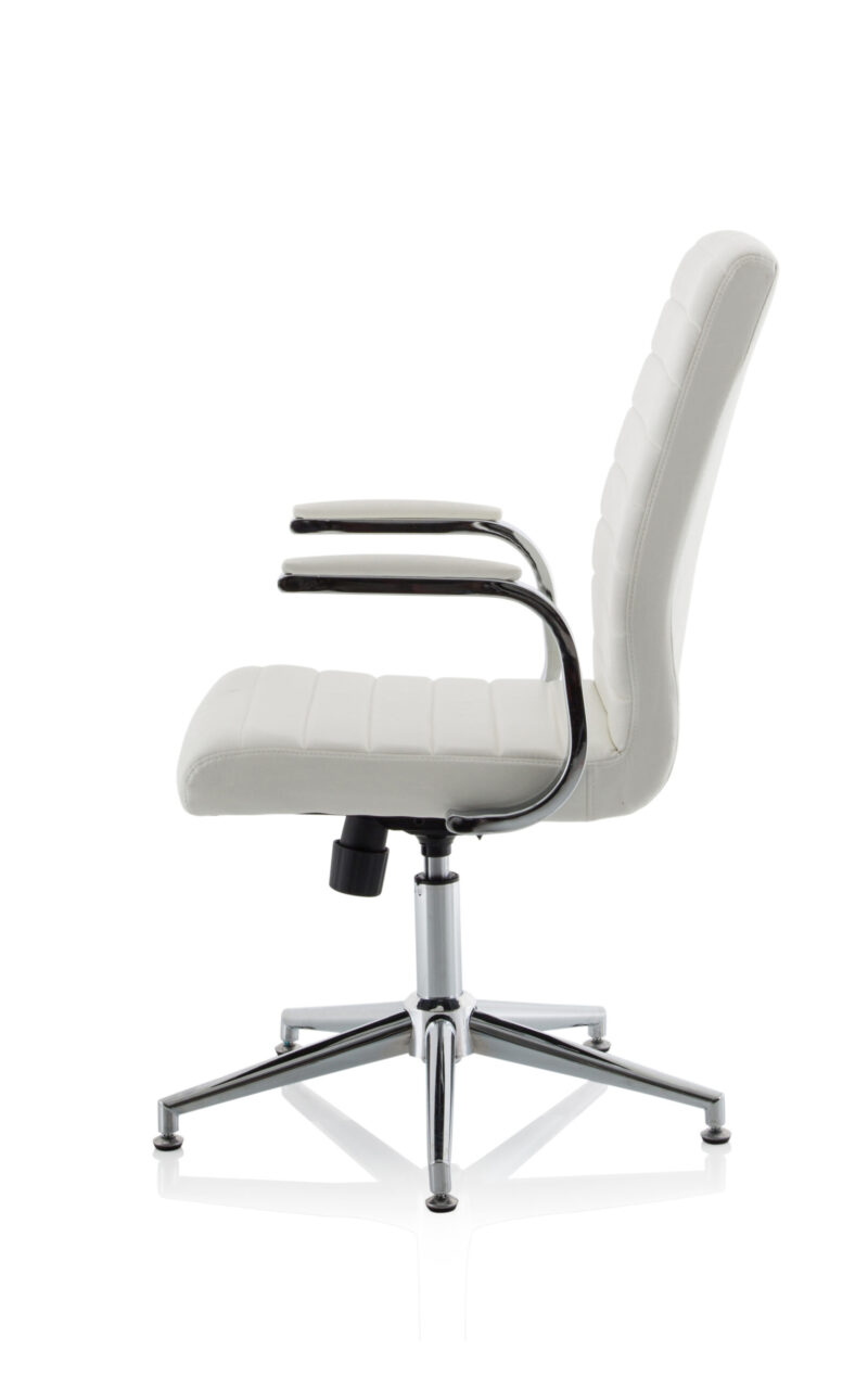 Cain Medium Back Leather Executive Office Chair with Arms - Image 23