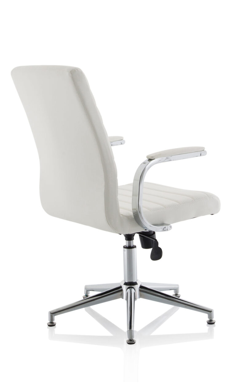 Cain Medium Back Leather Executive Office Chair with Arms - Image 26