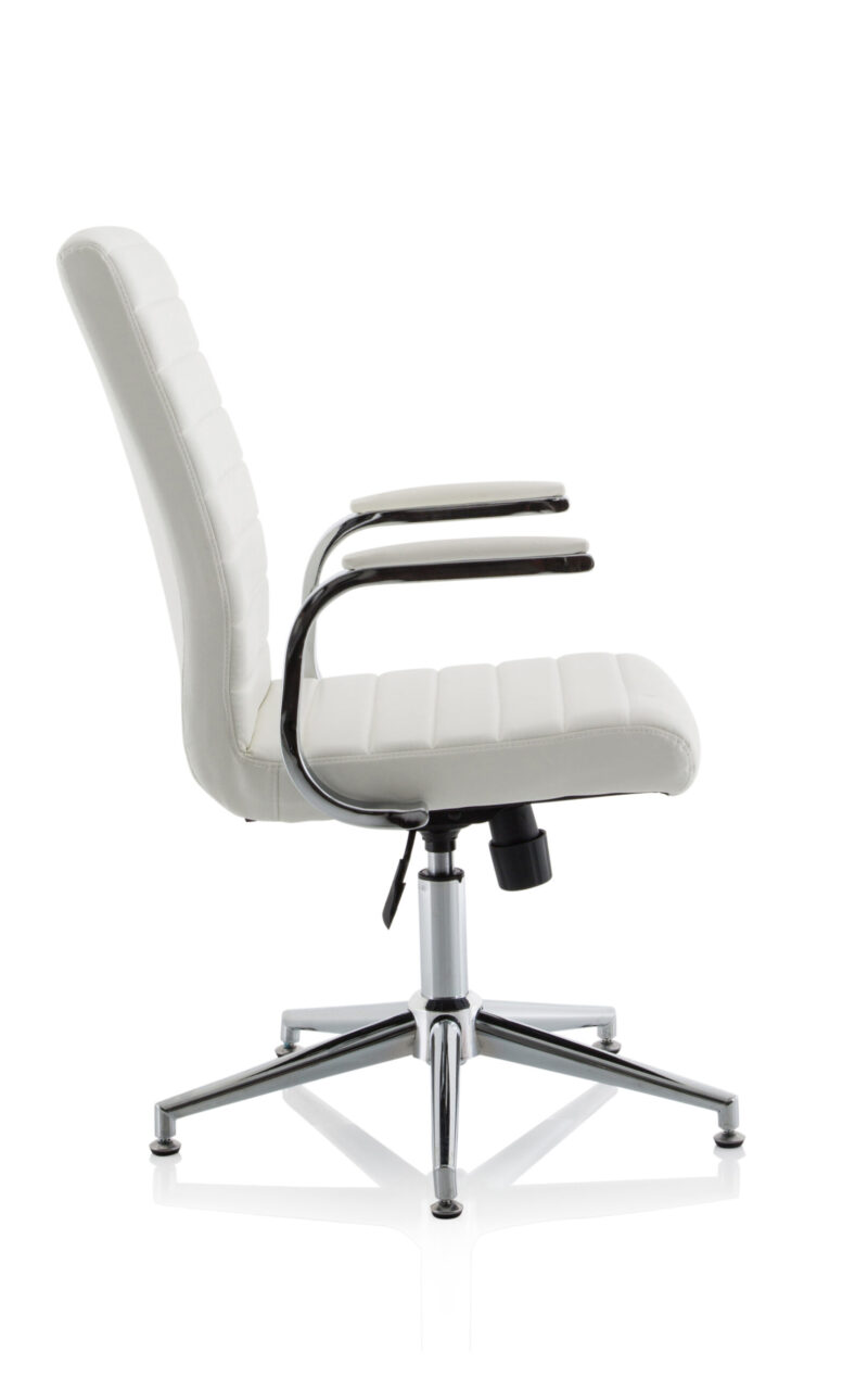 Cain Medium Back Leather Executive Office Chair with Arms - Image 27