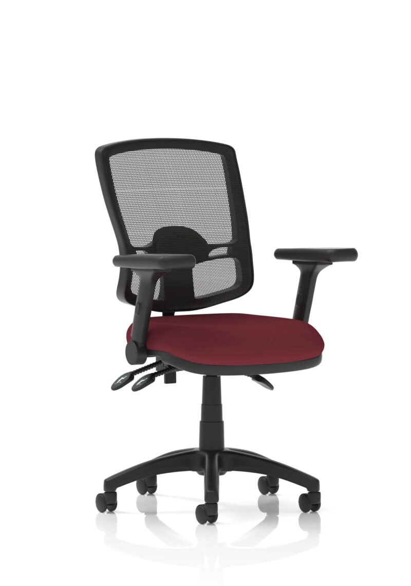 Nova Plus III Deluxe Medium Mesh Back Task Operator Office Chair - Image 49