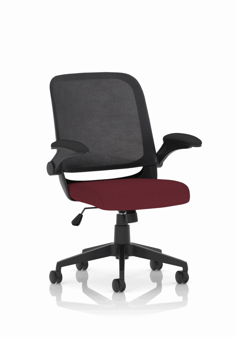 Team Task Operator Mesh Chair With Folding Arms - Image 10