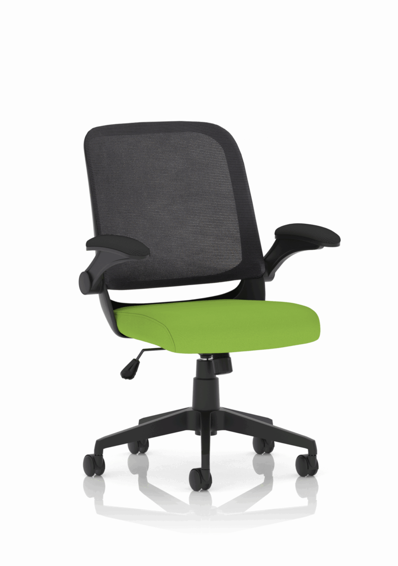 Team Task Operator Mesh Chair With Folding Arms - Image 12