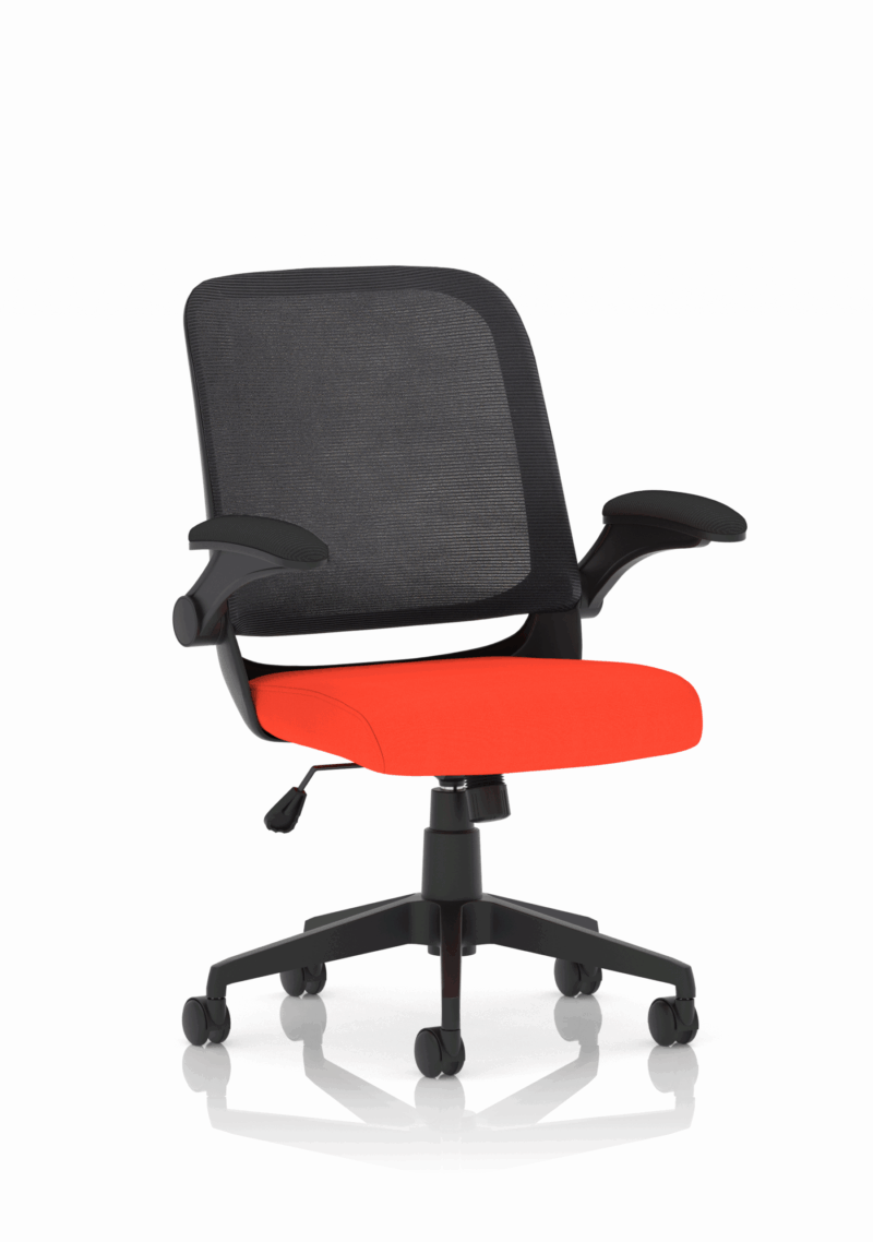 Team Task Operator Mesh Chair With Folding Arms - Image 15