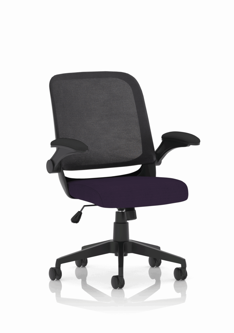 Team Task Operator Mesh Chair With Folding Arms - Image 16