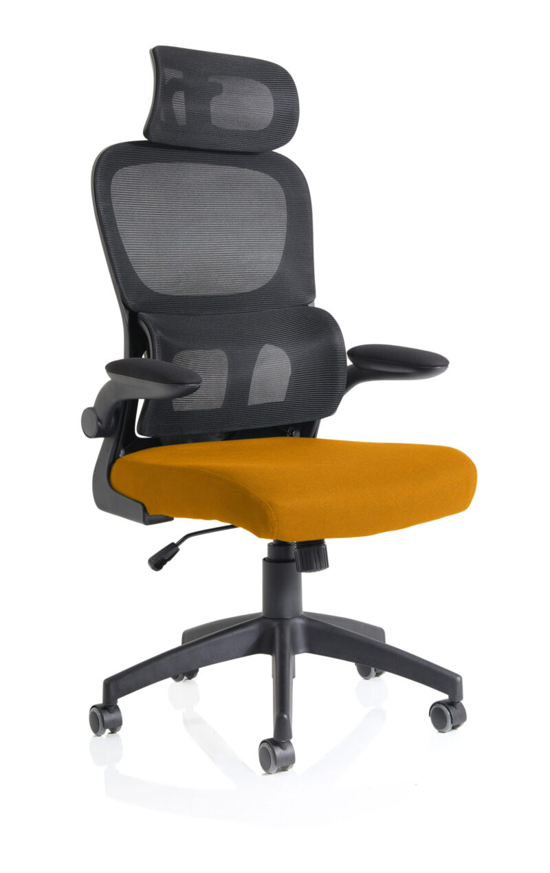 Bloom Task Operator Mesh Back Fabric Seat With Headrest - Image 41