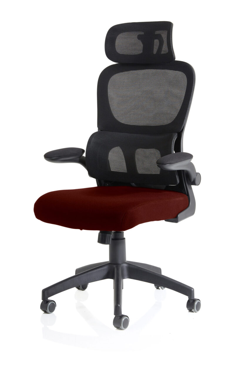 Bloom Task Operator Mesh Back Fabric Seat With Headrest - Image 51