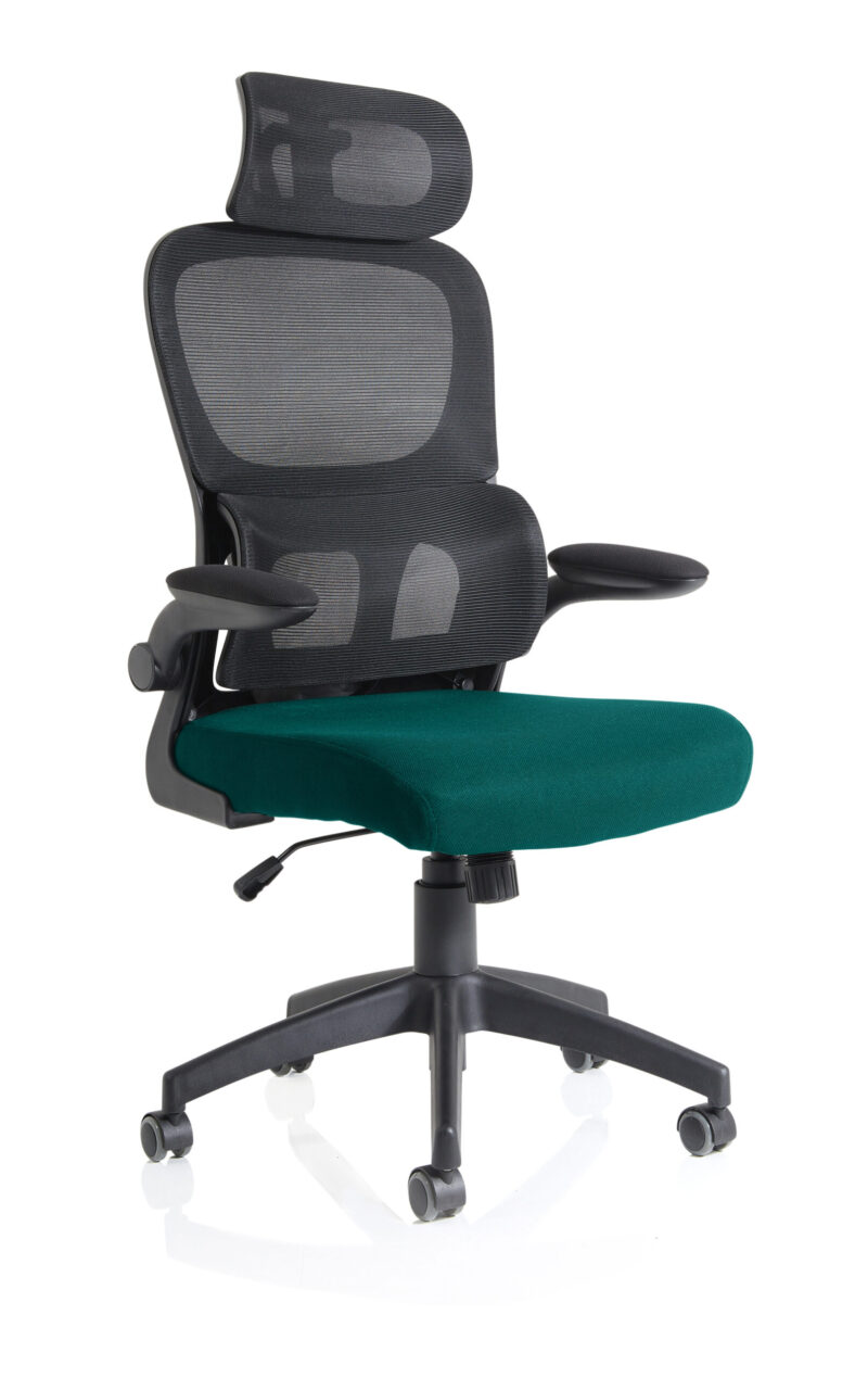 Bloom Task Operator Mesh Back Fabric Seat With Headrest - Image 57