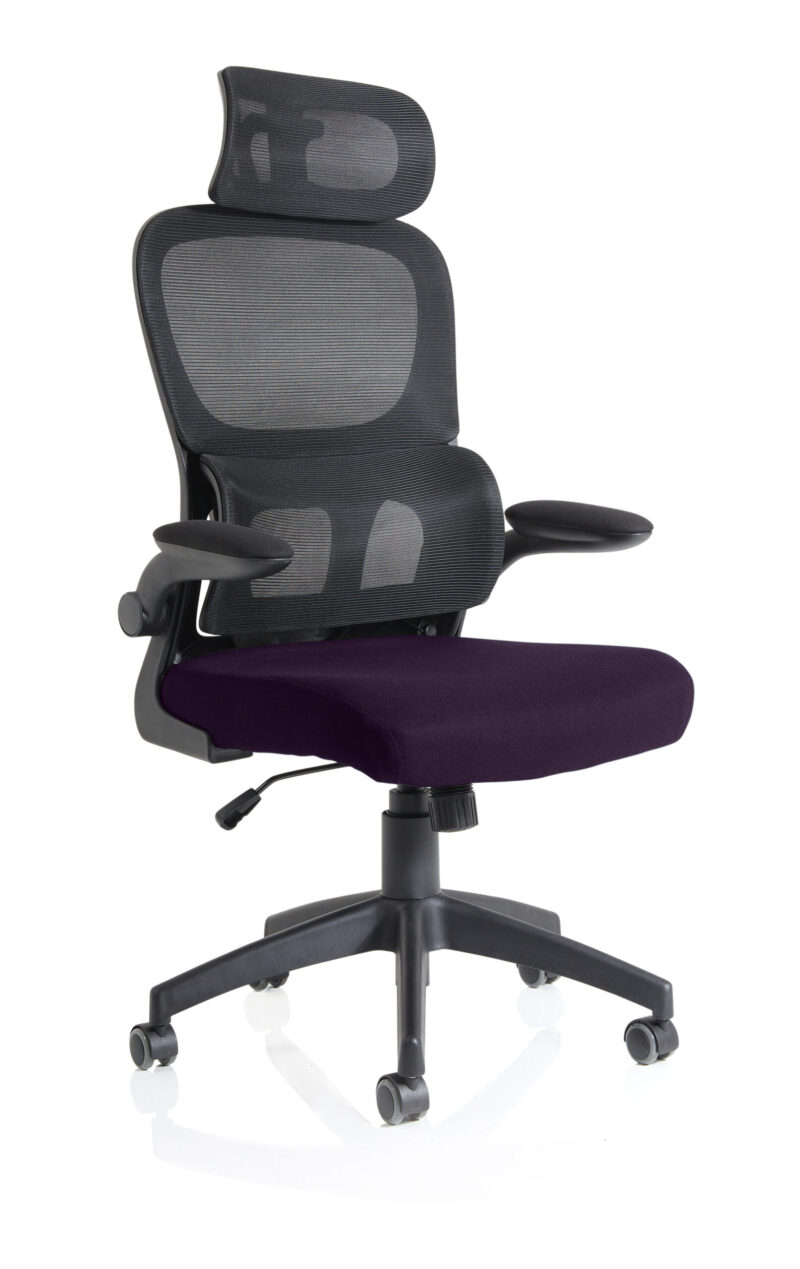 Bloom Task Operator Mesh Back Fabric Seat With Headrest - Image 65