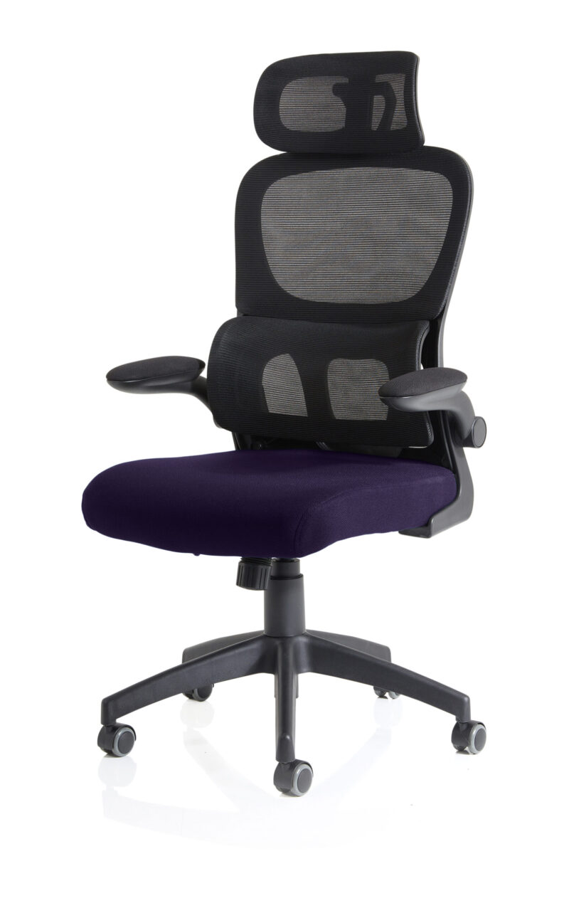 Bloom Task Operator Mesh Back Fabric Seat With Headrest - Image 67