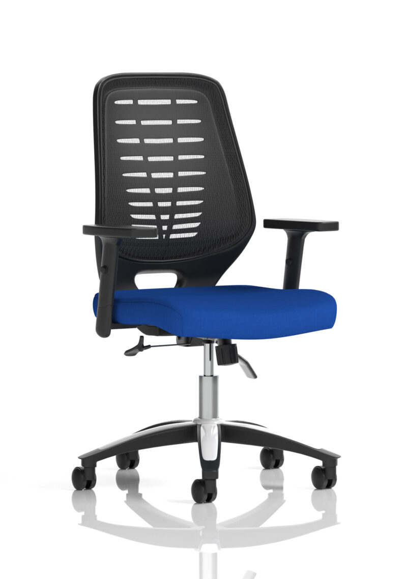 PassPro Medium Mesh Back Task Operator Office Chair with Arms - Image 12