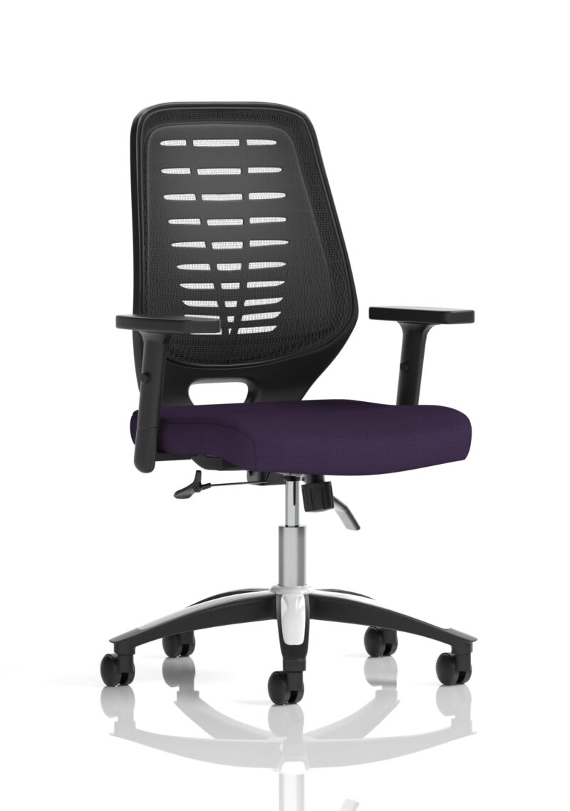 PassPro Medium Mesh Back Task Operator Office Chair with Arms - Image 22