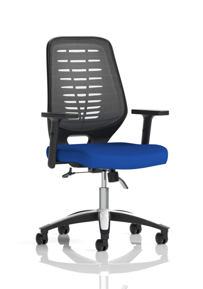 PassPro Medium Mesh Back Task Operator Office Chair with Arms - Image 33
