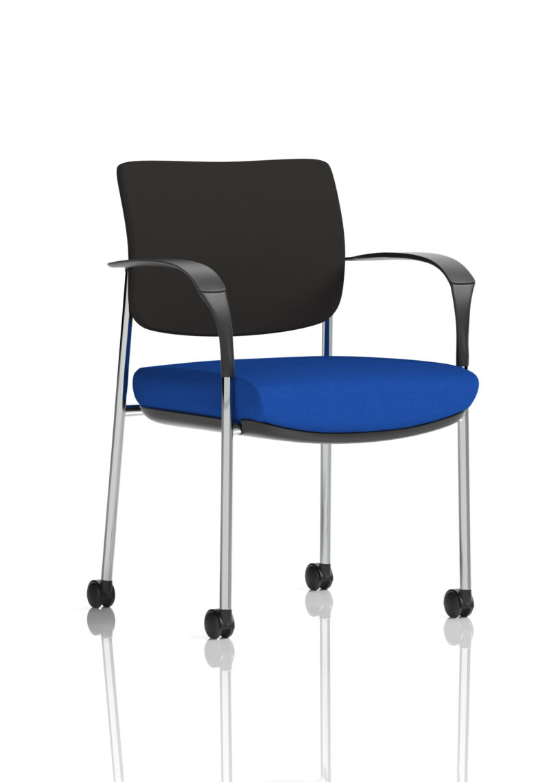 Cambridge Deluxe Medium Back Visitor Office Chair with Arms with Castors - Image 14