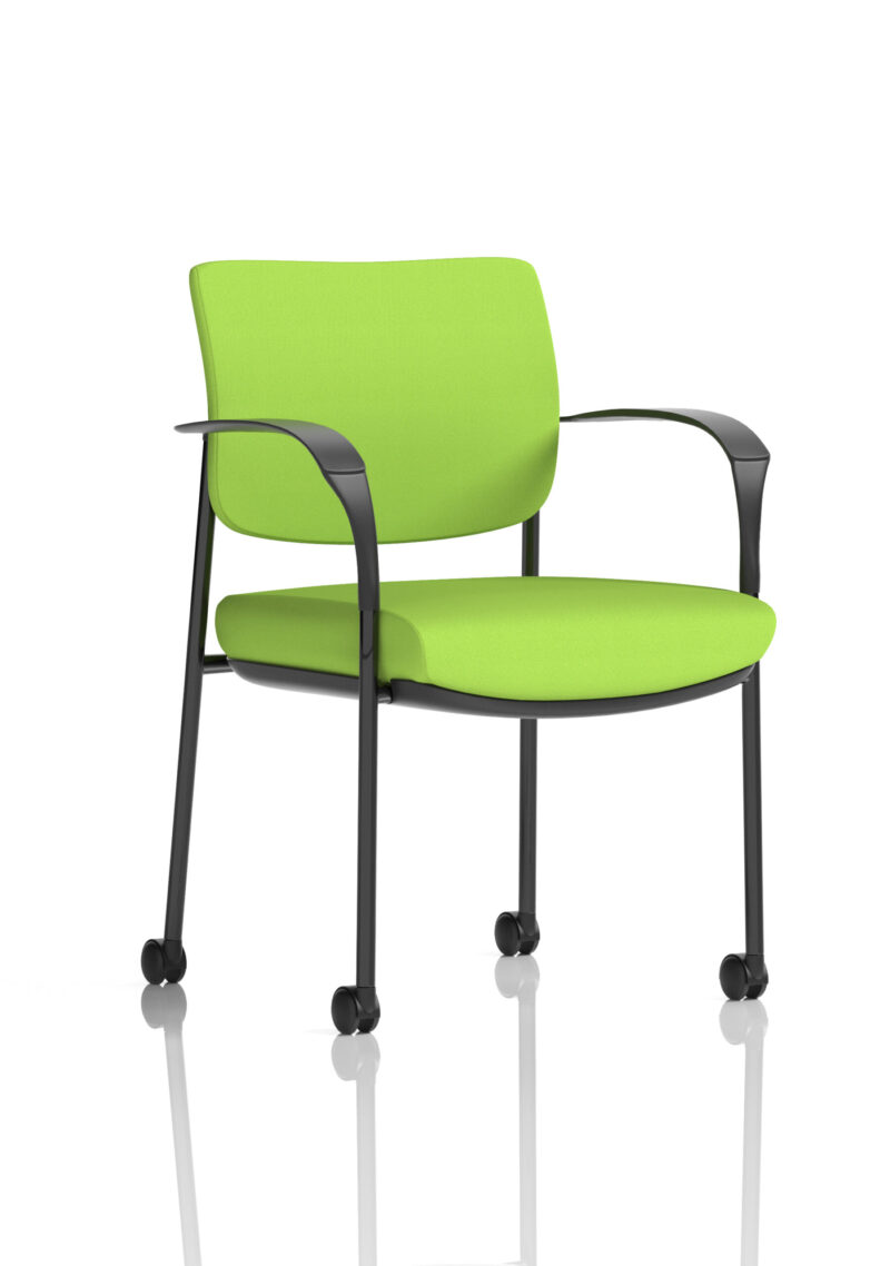 Cambridge Deluxe Medium Back Visitor Office Chair with Arms with Castors - Image 20