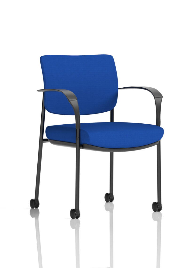 Cambridge Deluxe Medium Back Visitor Office Chair with Arms with Castors - Image 22