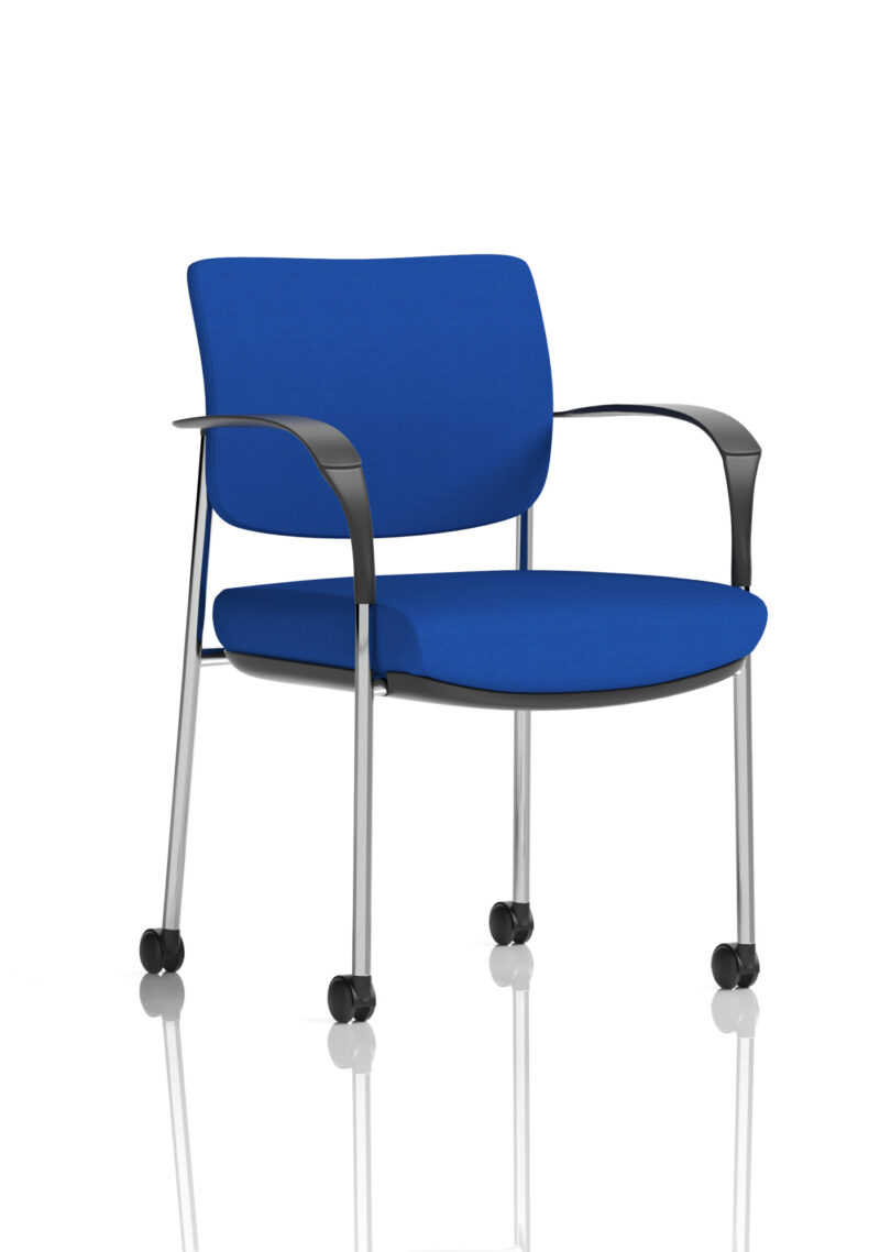 Cambridge Deluxe Medium Back Visitor Office Chair with Arms with Castors - Image 30
