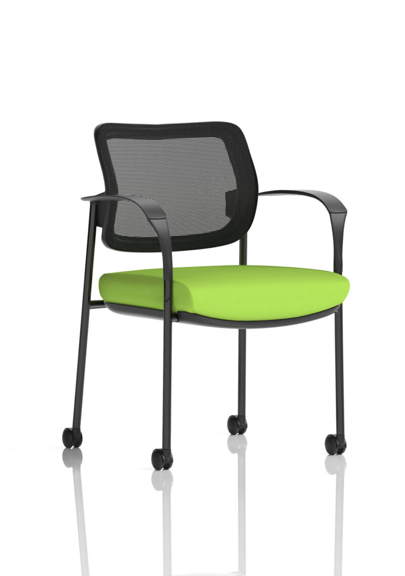 Cambridge Deluxe Medium Back Visitor Office Chair with Arms with Castors - Image 36