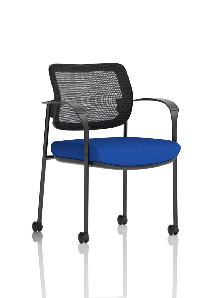 Cambridge Deluxe Medium Back Visitor Office Chair with Arms with Castors - Image 38