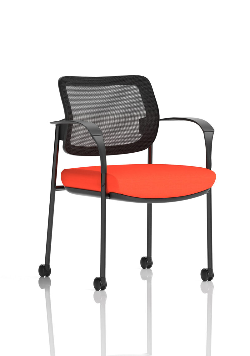 Cambridge Deluxe Medium Back Visitor Office Chair with Arms with Castors - Image 39