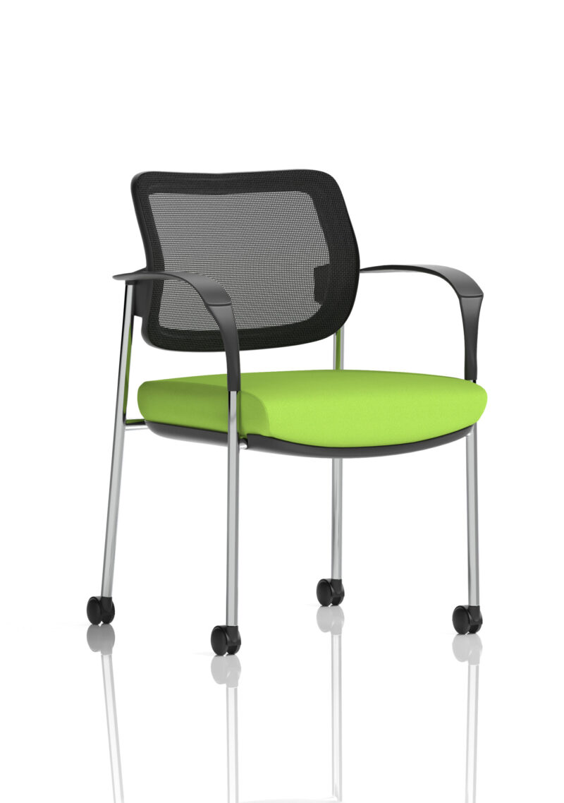 Cambridge Deluxe Medium Back Visitor Office Chair with Arms with Castors - Image 44