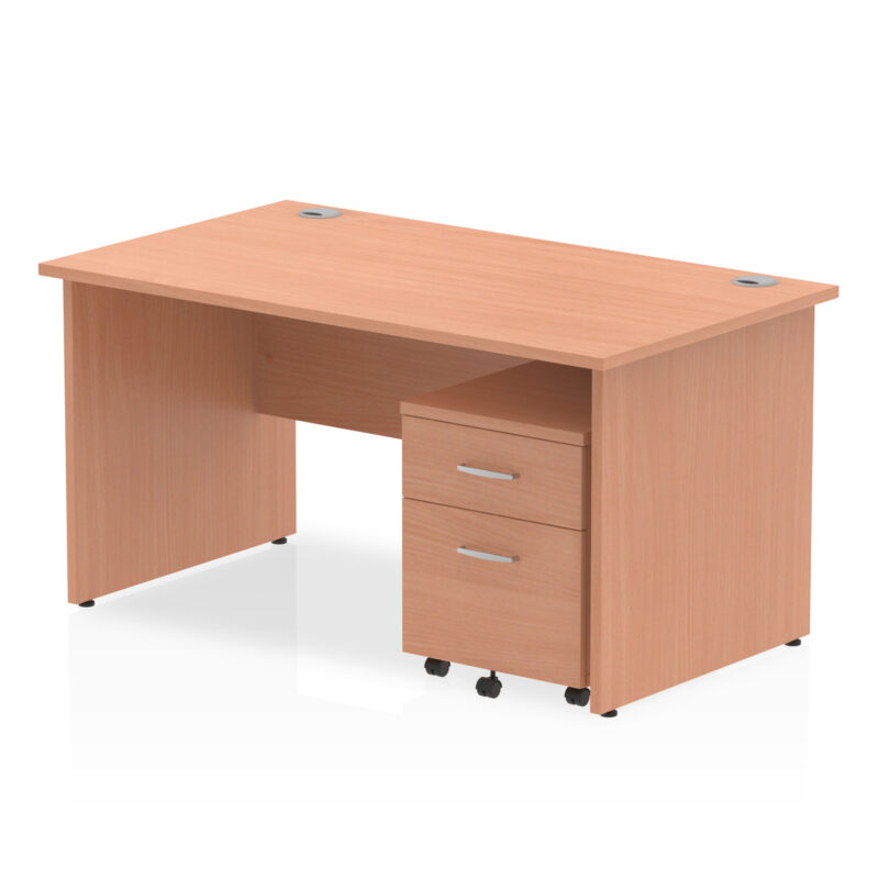 Surge Panel End Straight Desk With Mobile Pedestal - Image 13
