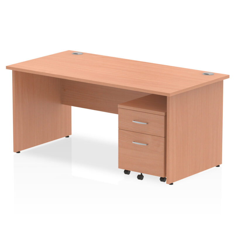 Surge Panel End Straight Desk With Mobile Pedestal - Image 25