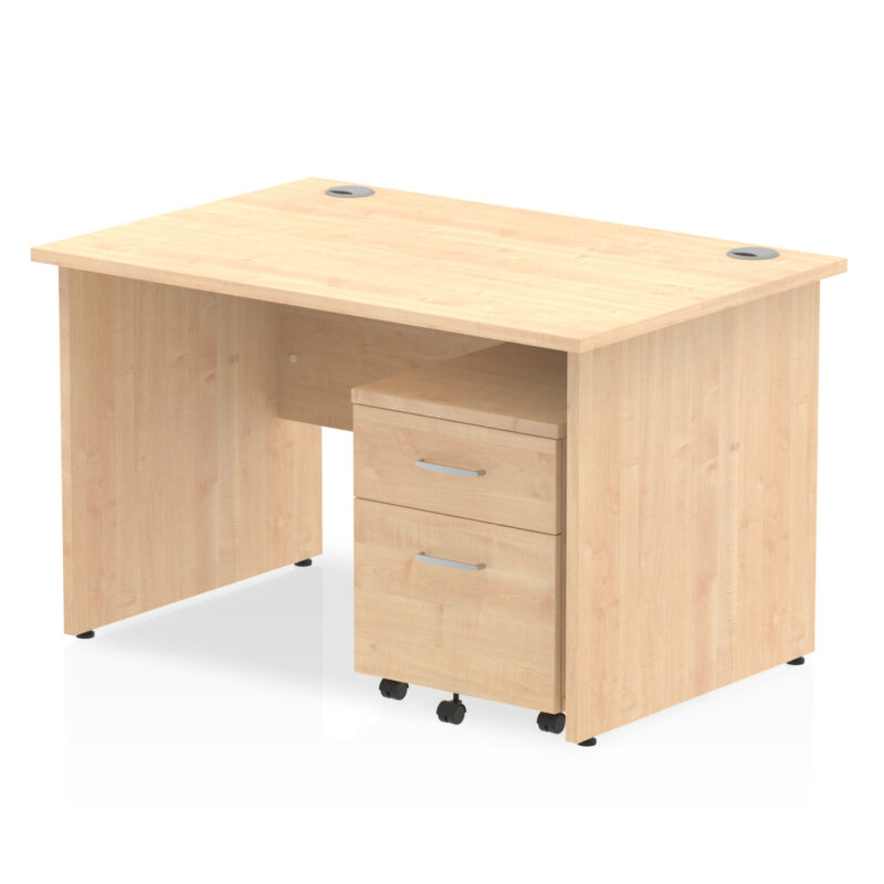 Surge Panel End Straight Desk With Mobile Pedestal - Image 5