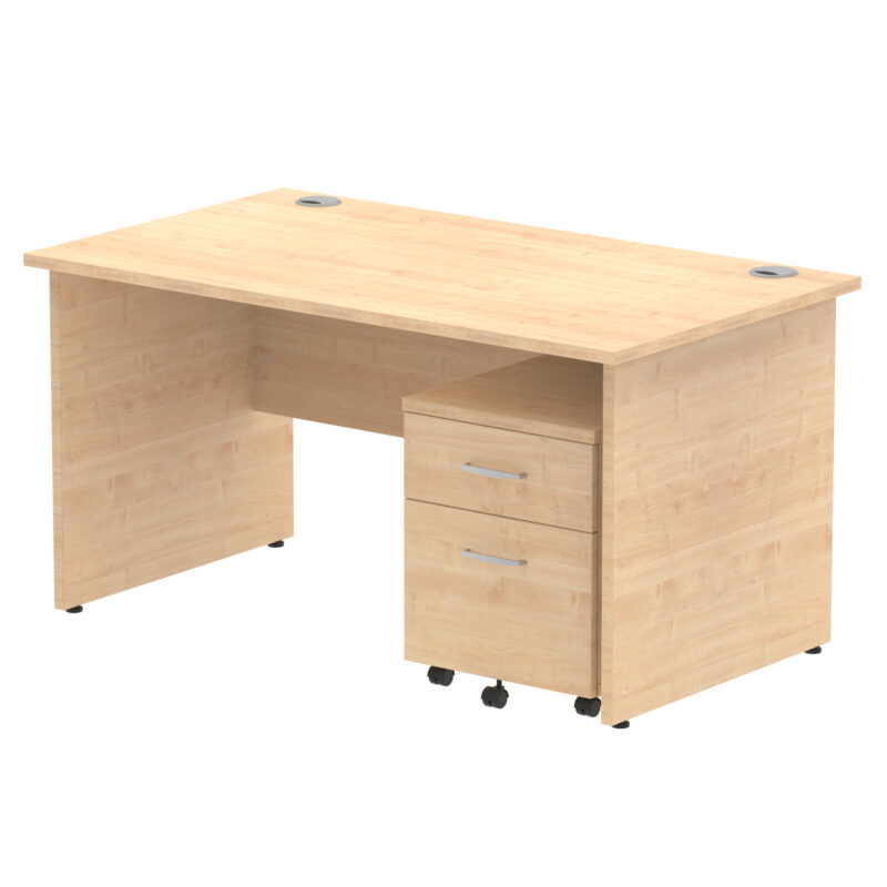 Surge Panel End Straight Desk With Mobile Pedestal - Image 17