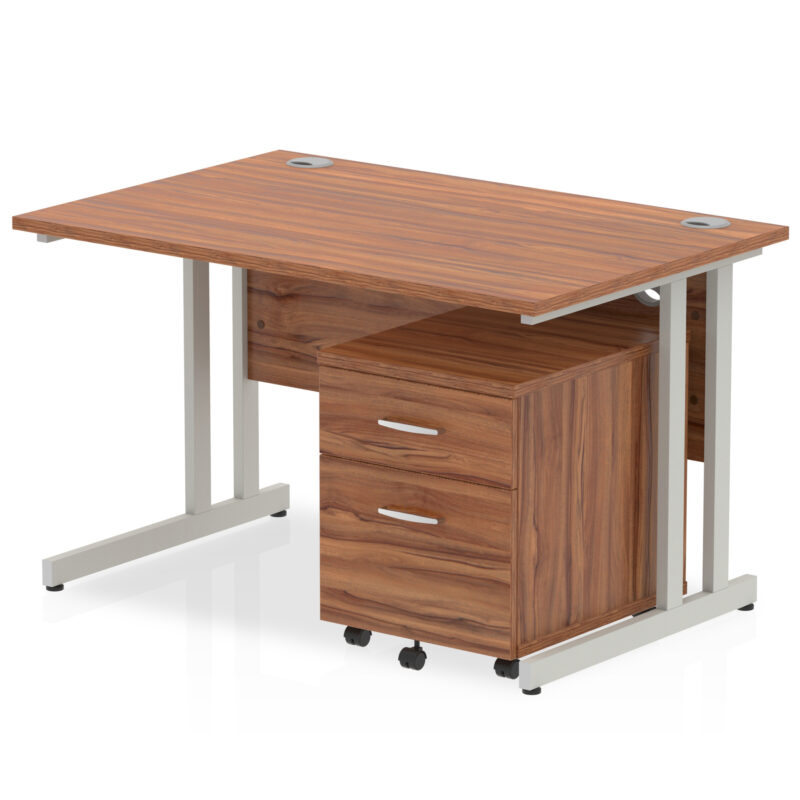 Surge 1200mm Cantilever Straight Desk With Mobile Pedestal - Image 17