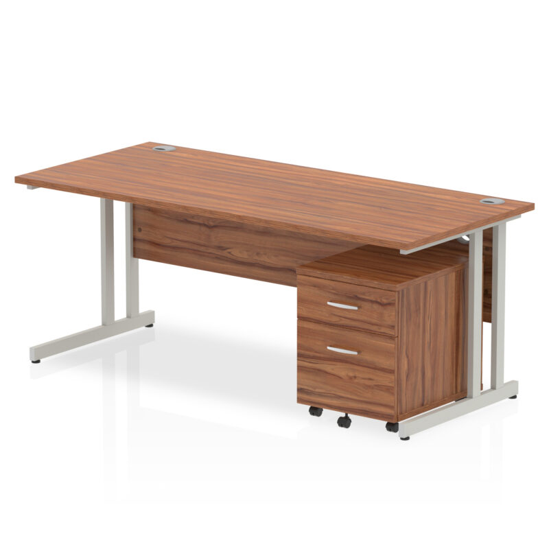 Surge 1800mm Cantilever Straight Desk With Mobile Pedestal - Image 17