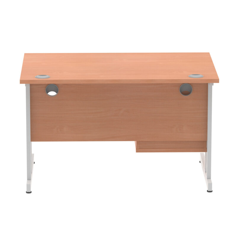 Surge 1200mm Cantilever Straight Desk With Single Fixed Pedestal - Image 65