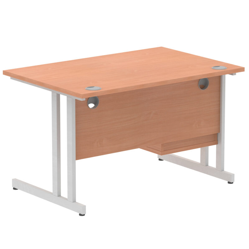 Surge 1200mm Cantilever Straight Desk With Single Fixed Pedestal - Image 66
