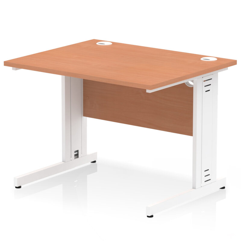 Surge 1000mm Straight Desk Cable Managed Leg - Image 9